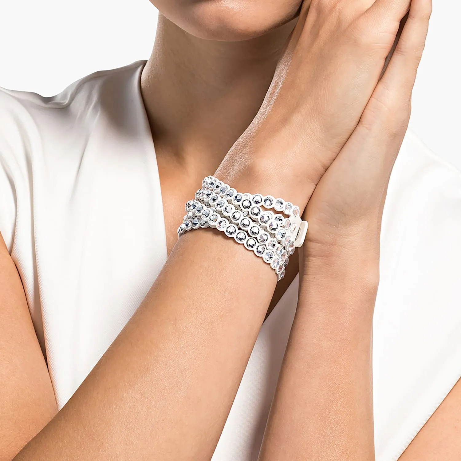 Swarovski Power Collection POWER Bracelet, White -5518697