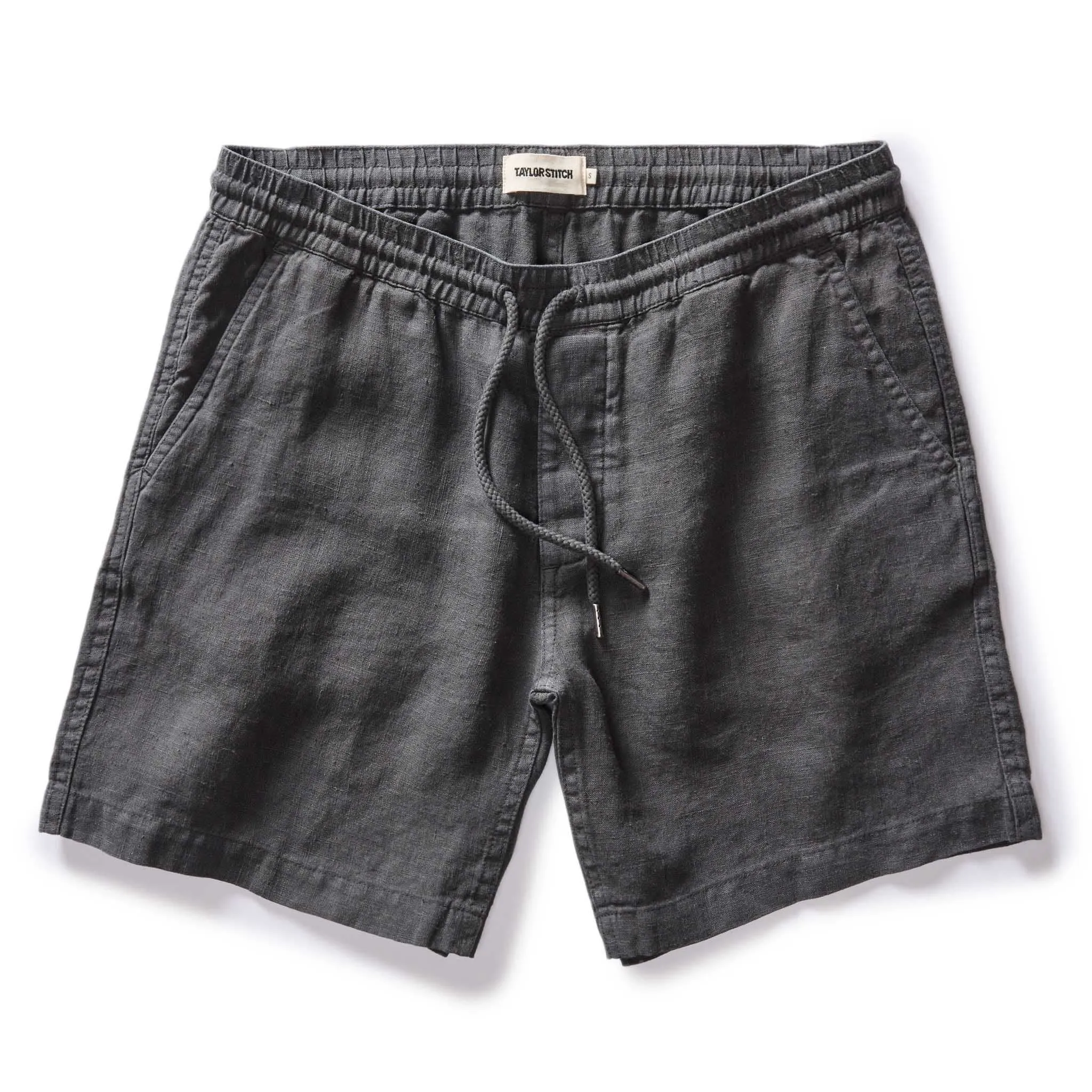 The Apres Short in Faded Black Hemp