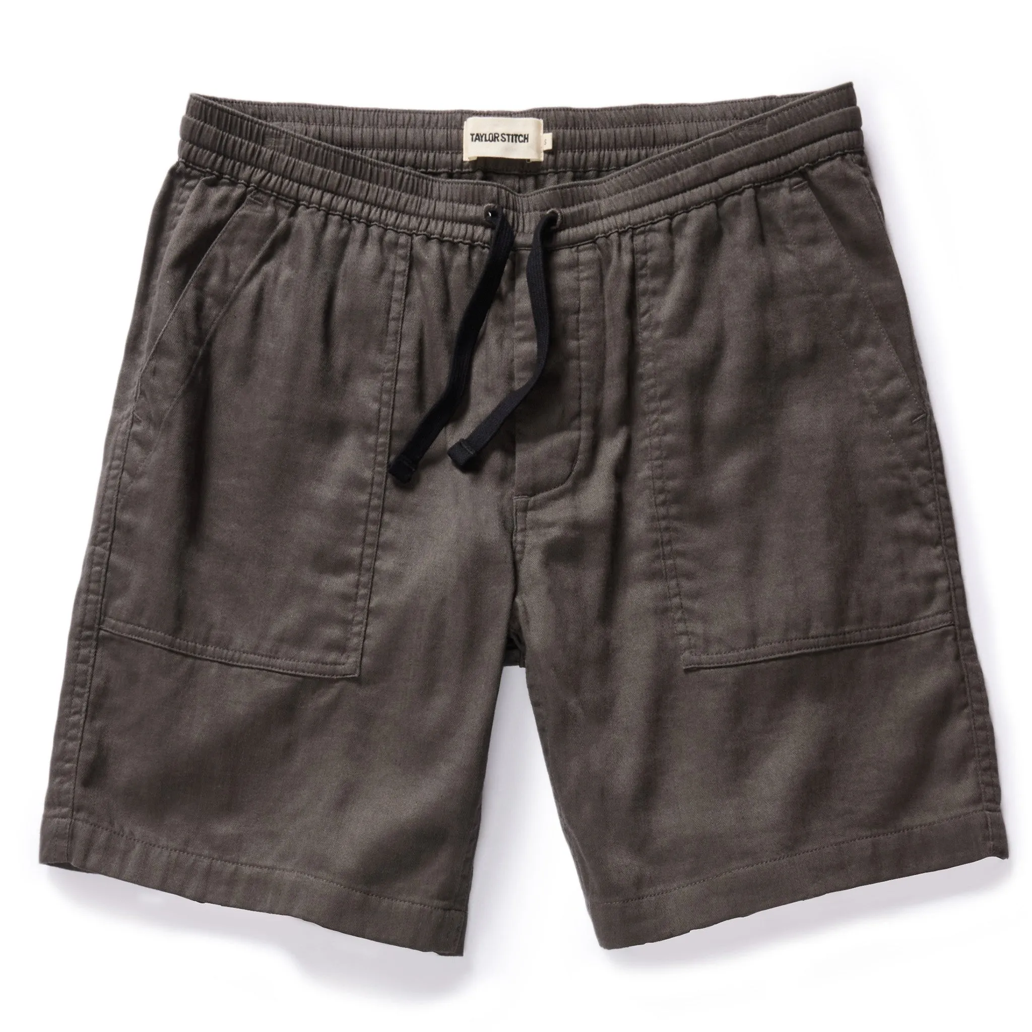 The Apres Trail Short in Granite Double Cloth