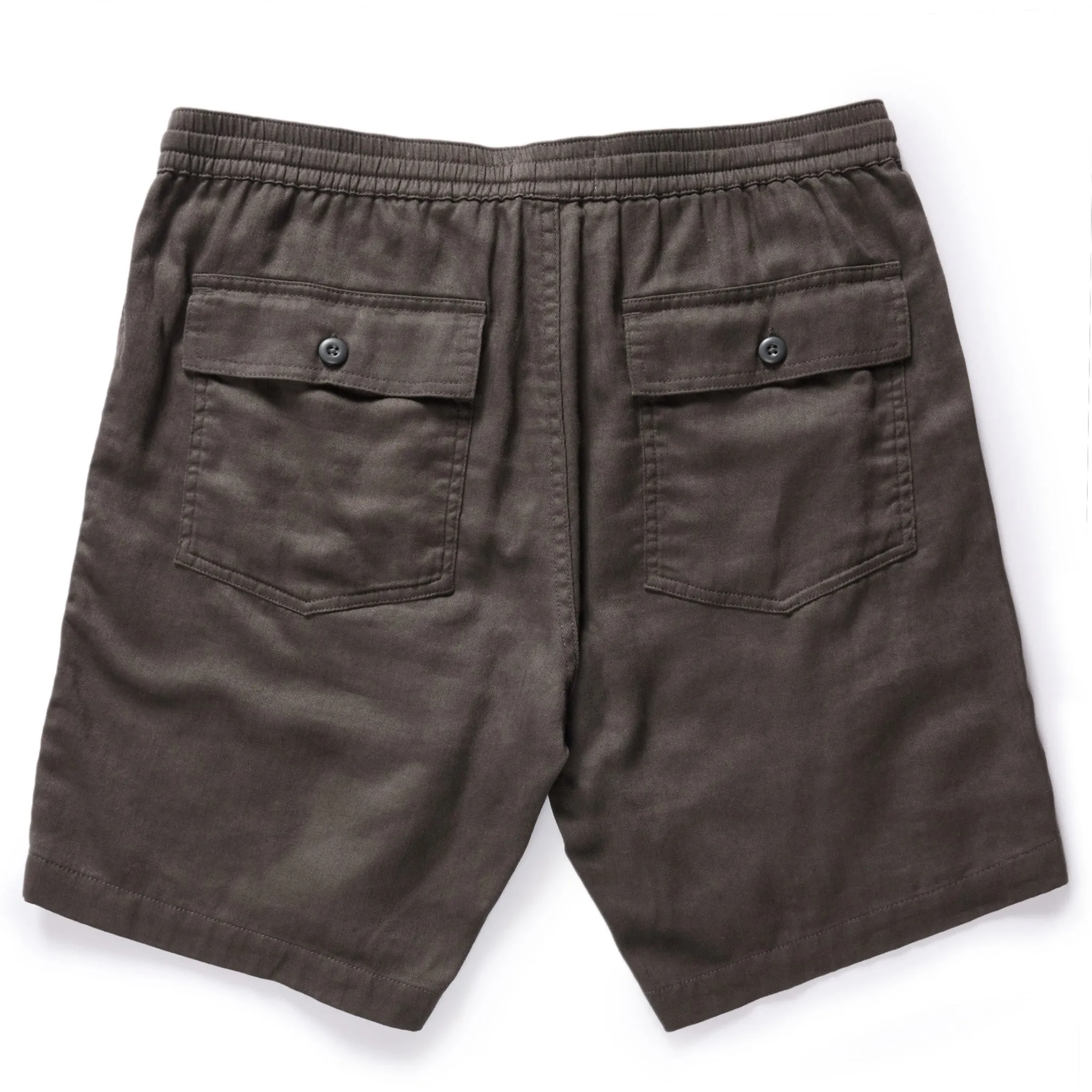 The Apres Trail Short in Granite Double Cloth