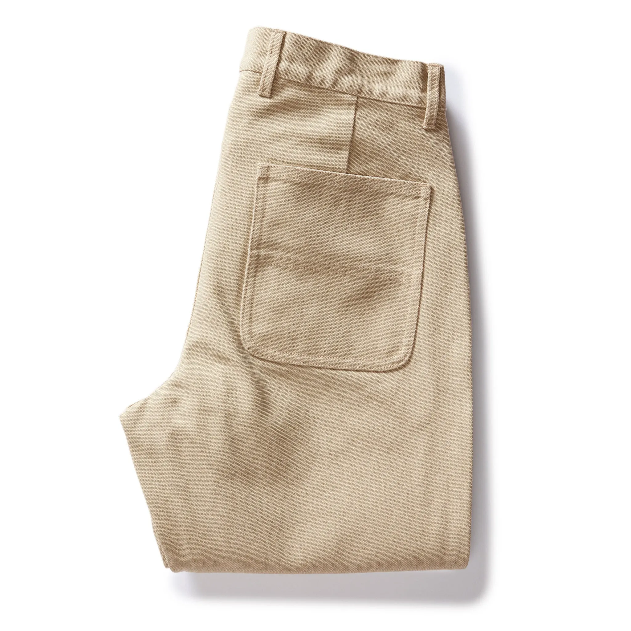 The Camp Pant in Light Khaki Chipped Canvas