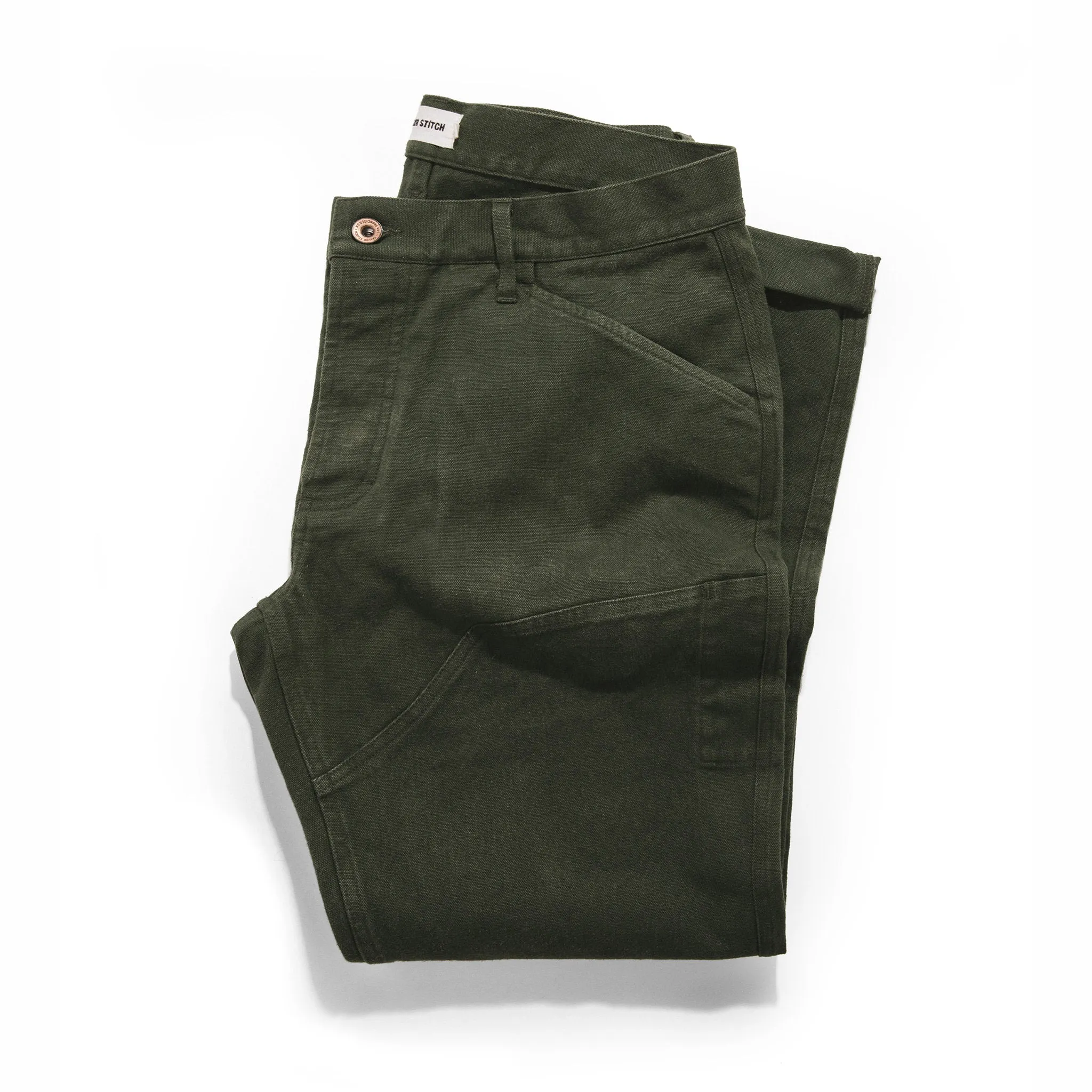 The Chore Pant in Dark Olive Boss Duck