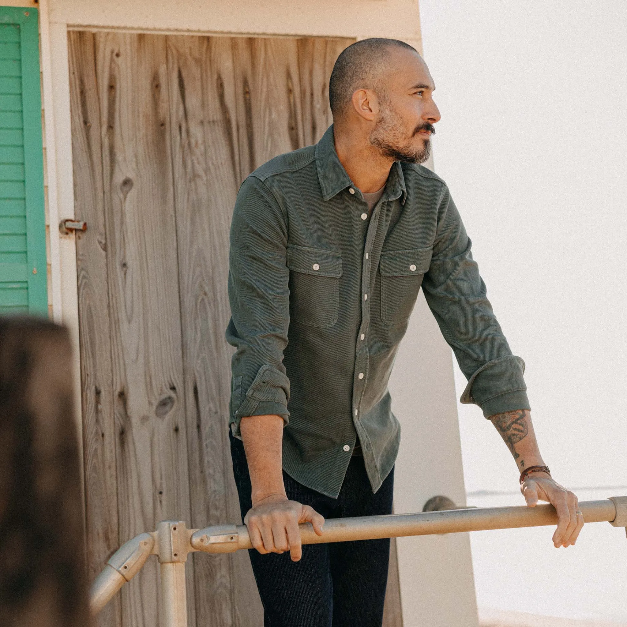 The Ledge Shirt in Deep Sea Twill