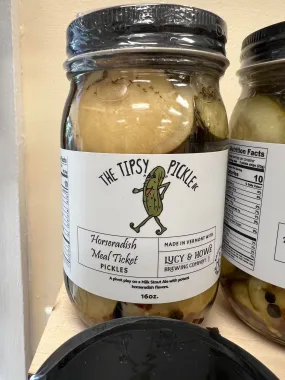 The Tipsy Pickle - Horseradish Meal Ticket Pickles