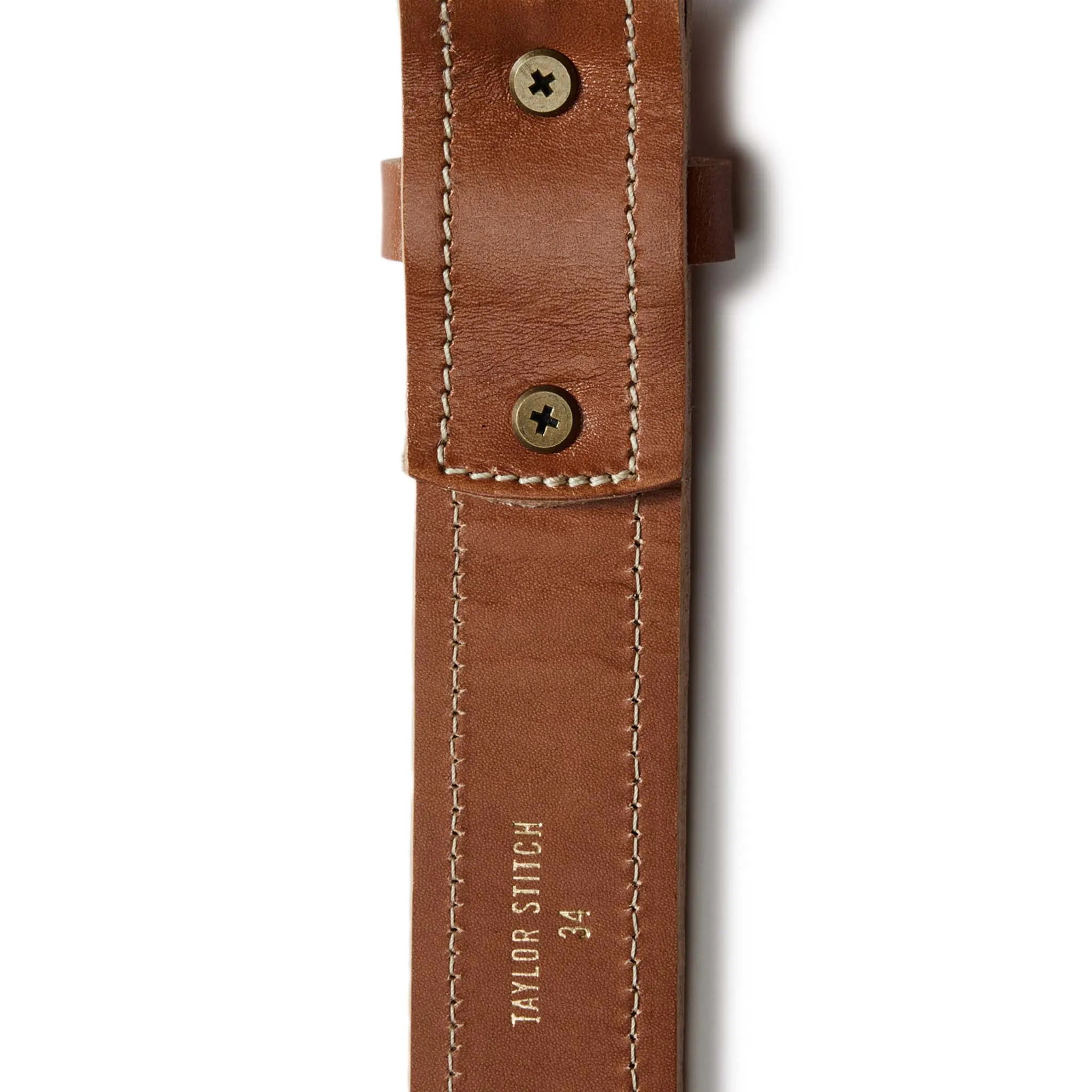 The Tooled Belt in Saddle Tan