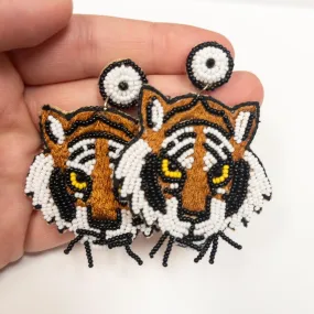 Tiger Beaded Earring