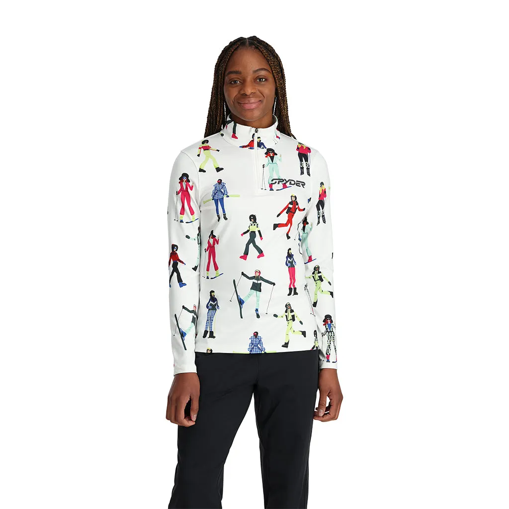 Womens March Half Zip - White