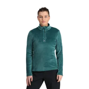 Womens Shimmer Bug Half Zip - Cypress Green