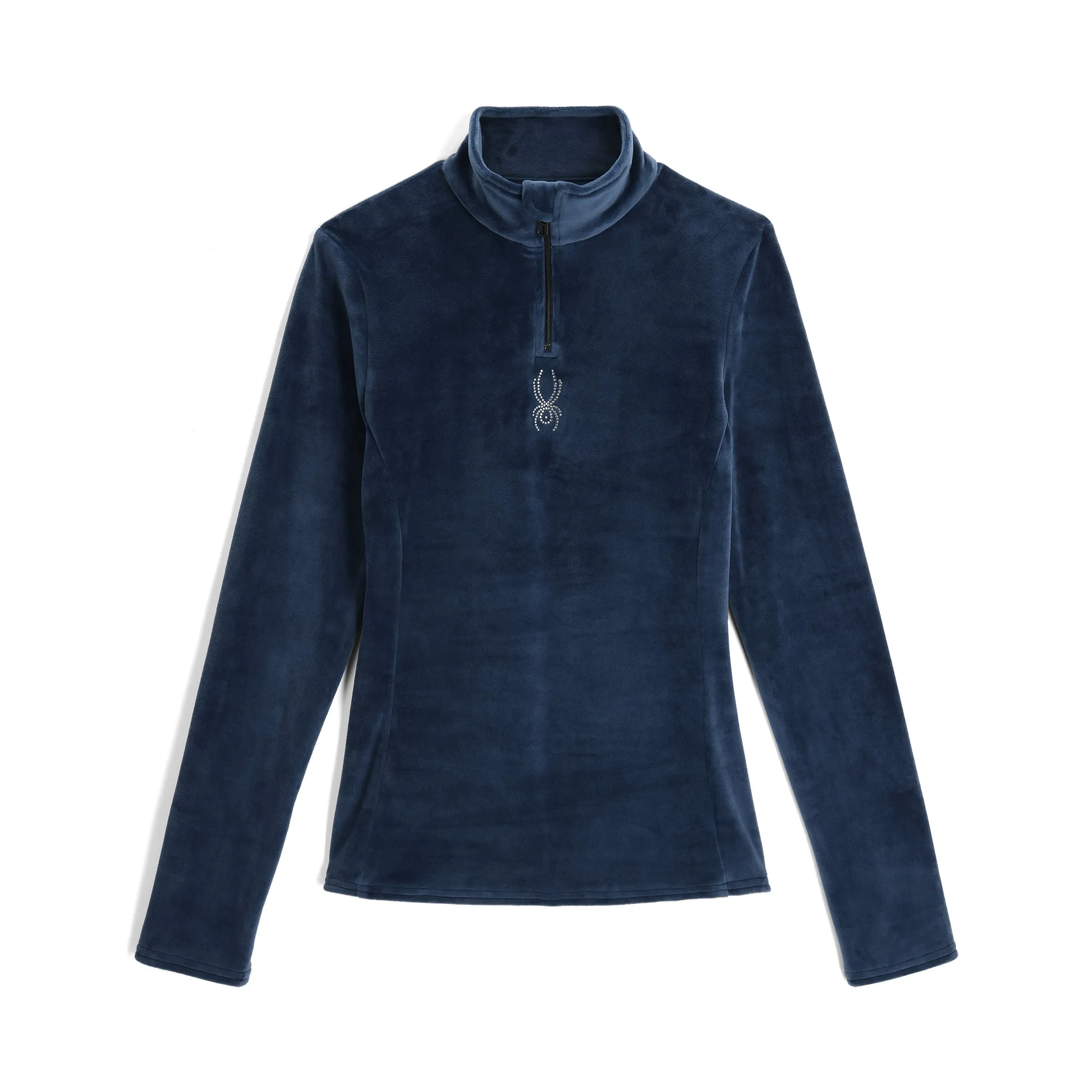 Womens Shimmer Bug Half Zip - True Navy