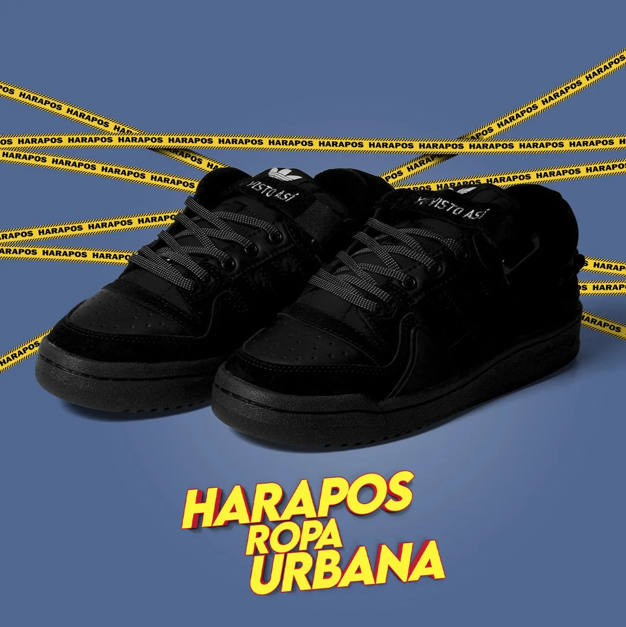 Zapatillas Adidas Forum Bad Bunny Low negro